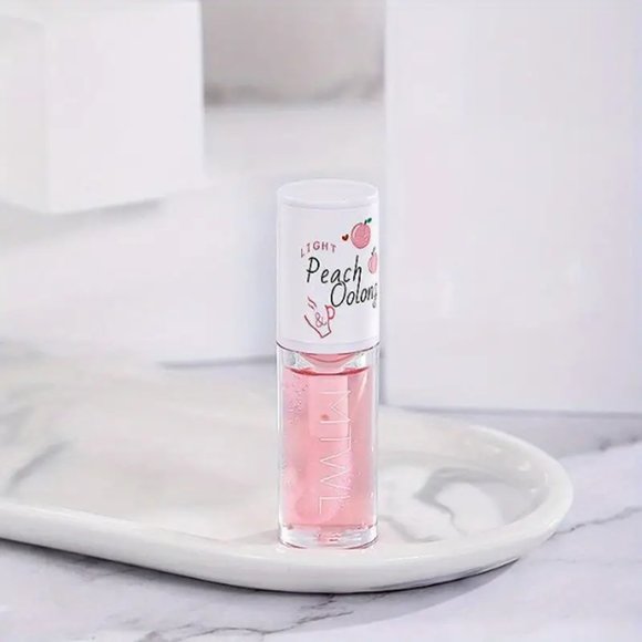 NEW! Mini Peach Oolong Lip Oil, Moisturizing And Hydrating Lip Gloss - Picture 1 of 2